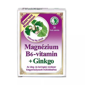 Magnézium B6 + Ginkgo Forte tabletta 